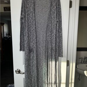 Inspired Hearts Long Heathered Knit Cardigan
